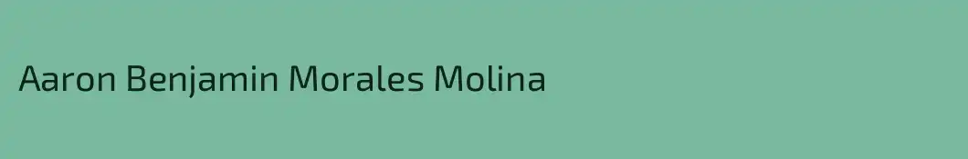 Aaron Benjamin Morales Molina